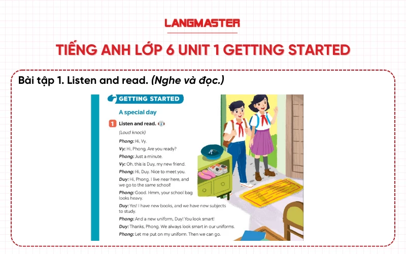 Ôn tập nhanh tiếng anh lớp 6 unit 1 my new school: Nắm vững kiến thức về trường học và bạn bè.