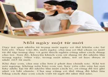 Dạy tiếng Anh cho bé tại nhà thật dễ, mẹ thử xem sao.