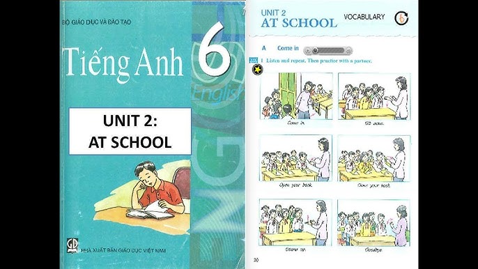 Luyện nói tiếng anh lớp 6 unit 2 at school: Mẫu câu giao tiếp quen thuộc ở trường.