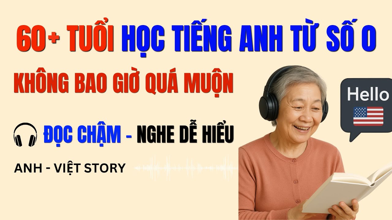 Lớp học tiếng Anh cho người lớn tuổi: Bắt đầu học không bao giờ muộn.