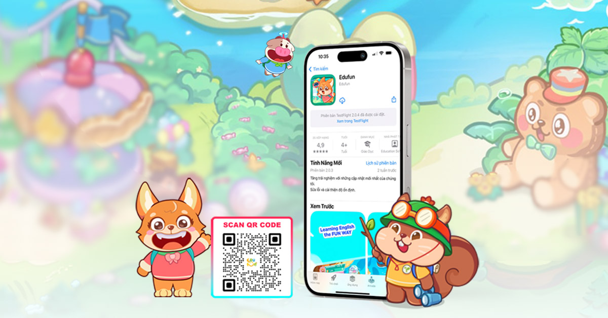 Khám phá app học tiếng anh cho bé miễn phí: Học mà chơi, chơi mà học.