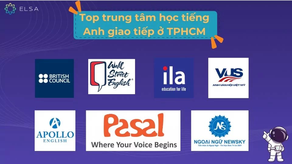 2. Học Anh văn giao tiếp ở đâu tốt TPHCM? Top trung tâm uy tín