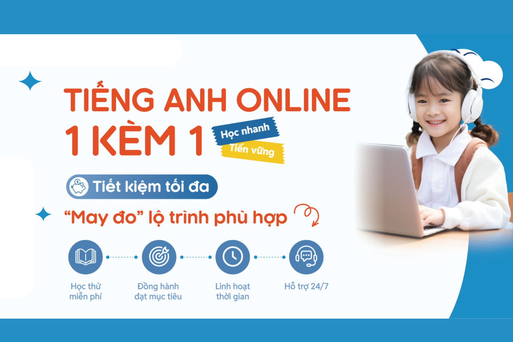 Mách bạn cách học tiếng Anh trực tuyến 1 kèm 1 giúp tiến bộ vượt bậc mỗi ngày.