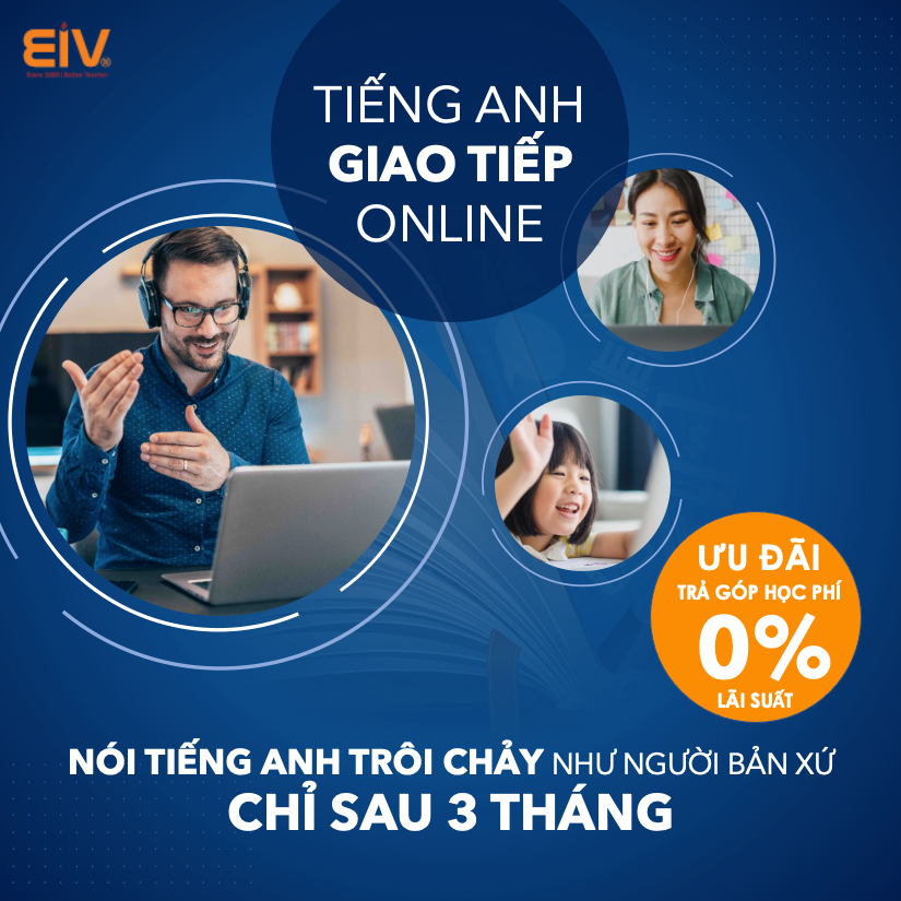 Học tiếng Anh online với giáo viên bản ngữ, học là giao tiếp được ngay.